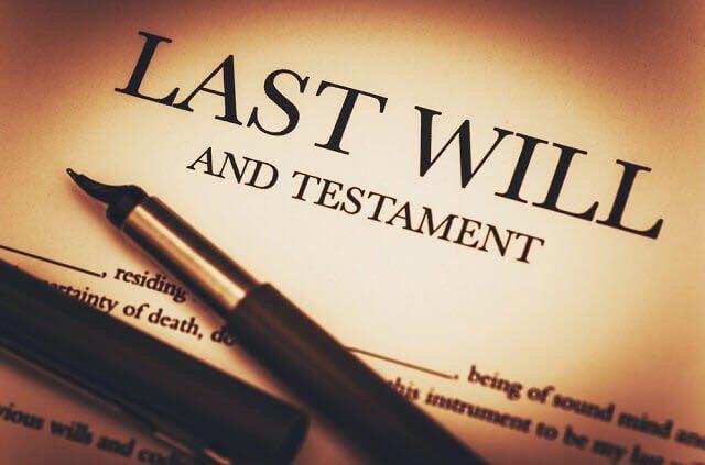 The last will and testament