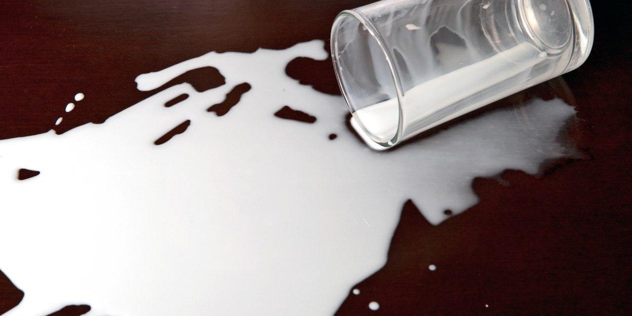 Não chore pelo leite derramado