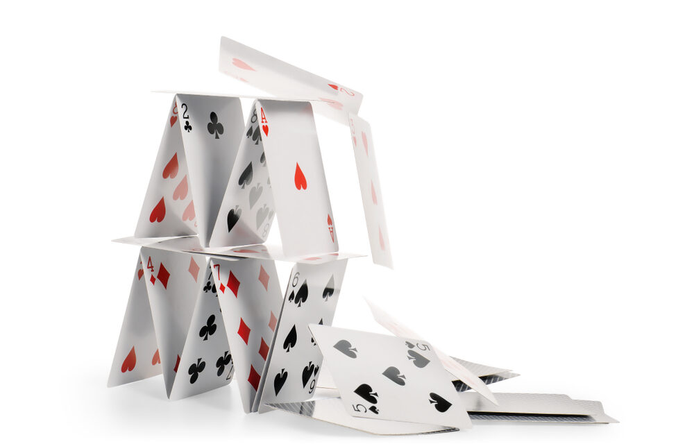 Um castelo de cartas